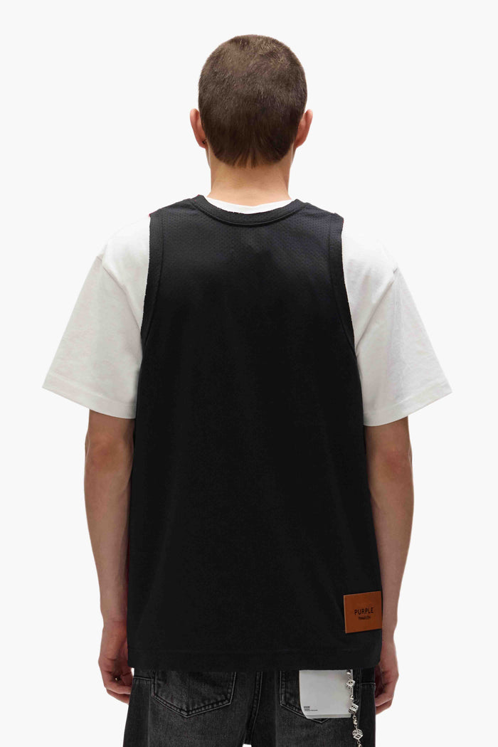 Chicago Bulls Mesh Jersey in oversized fit with embroidered graphics and raw edge finish.