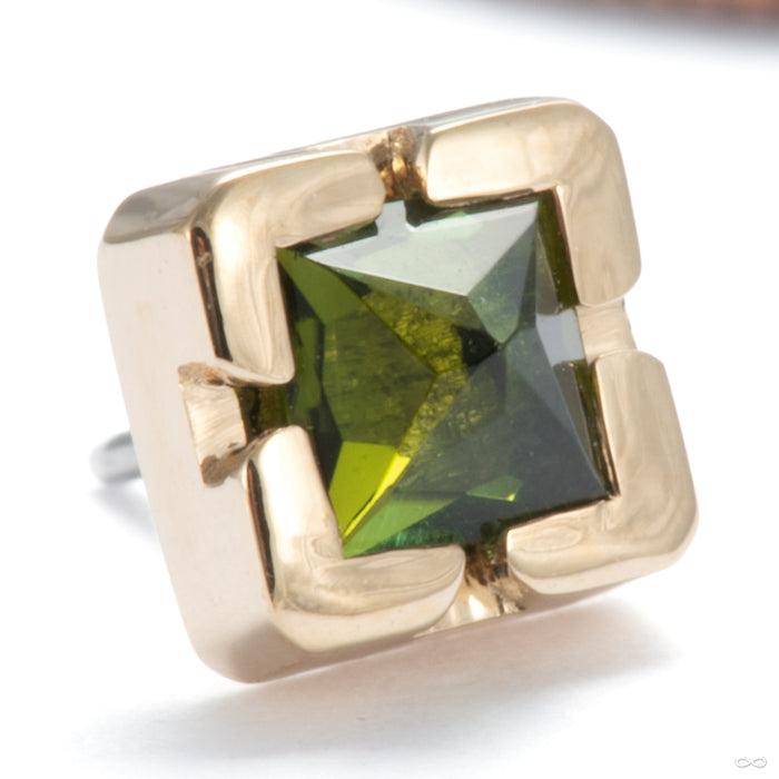 14k Yellow Gold / Green Tourmaline