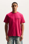Cities Tee Regular Fit Heavyweight Jersey in Pink, available in sizes XS to 3XL.