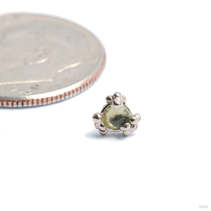 14k White Gold / Peridot