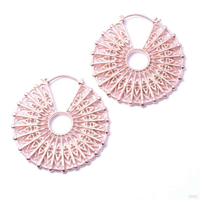 Cloak Earrings from Maya Jewelry in Rose Gold