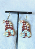 Coffee Gnome Acrylic Dangle Earrings