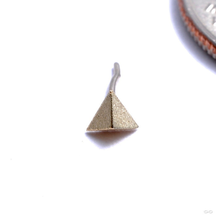 Contour Press-fit End in Gold from Pupil Hall in yellow gold