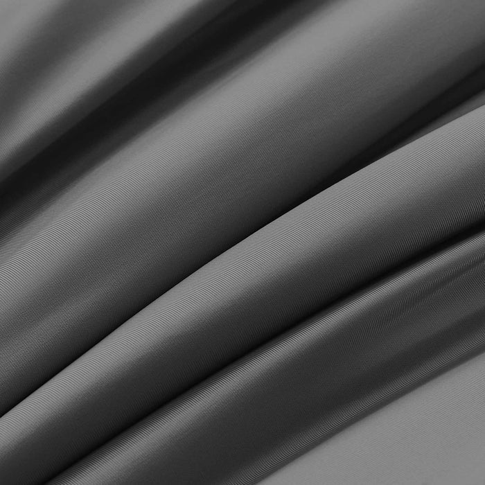 Close-up of smooth dark gray cooling fabric