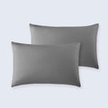Dark gray cooling pillowcase set for hot sleepers