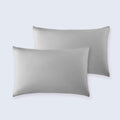 Gray cooling pillowcase set for hot sleepers