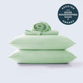 2026 Good Housekeeping Bedding Award-winning green cooling sheet set for hot sleepers