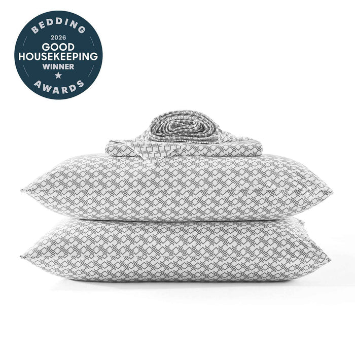 Good Housekeeping award-winning steel diamond cooling sheet set for hot sleepers