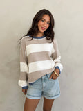 Coronado Oversized Stripe Sweater - Stitch And Feather