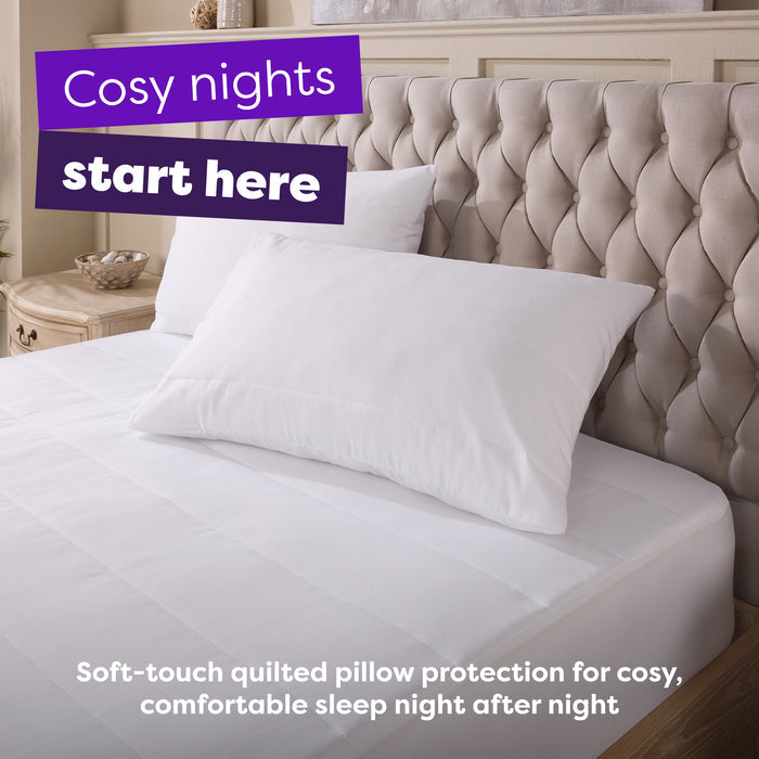 Cosy Nights Pillow Protector 2 Pack