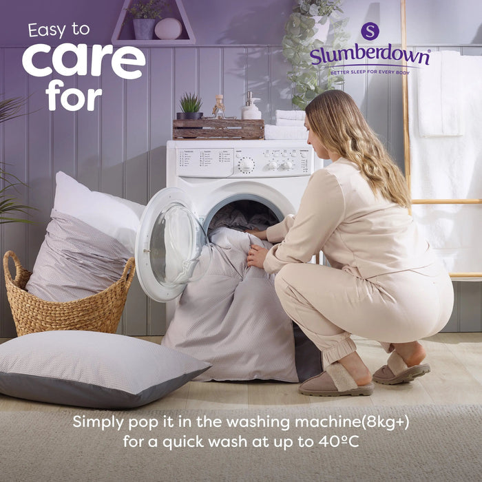 Coverless Comfort Embossed Waffle Duvet, 4.5 Tog Slumberdown