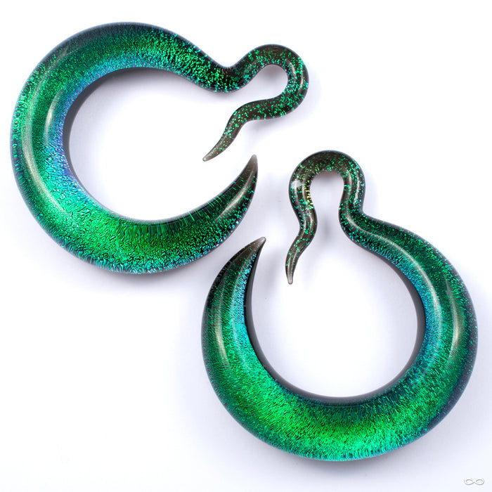 Crescent Dichroic Hoops from Gorilla Glass
