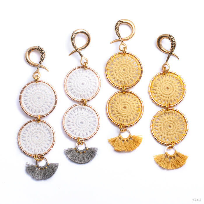 Crossover with Double Woven Ring and Fan Tassel from Oracle in assorted colors