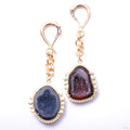 Crossovers with CZ Lined Black Druzy from Oracle