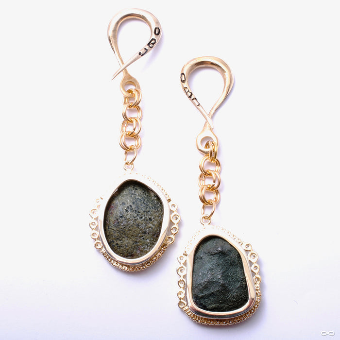 Crossovers with CZ Lined Black Druzy from Oracle back view