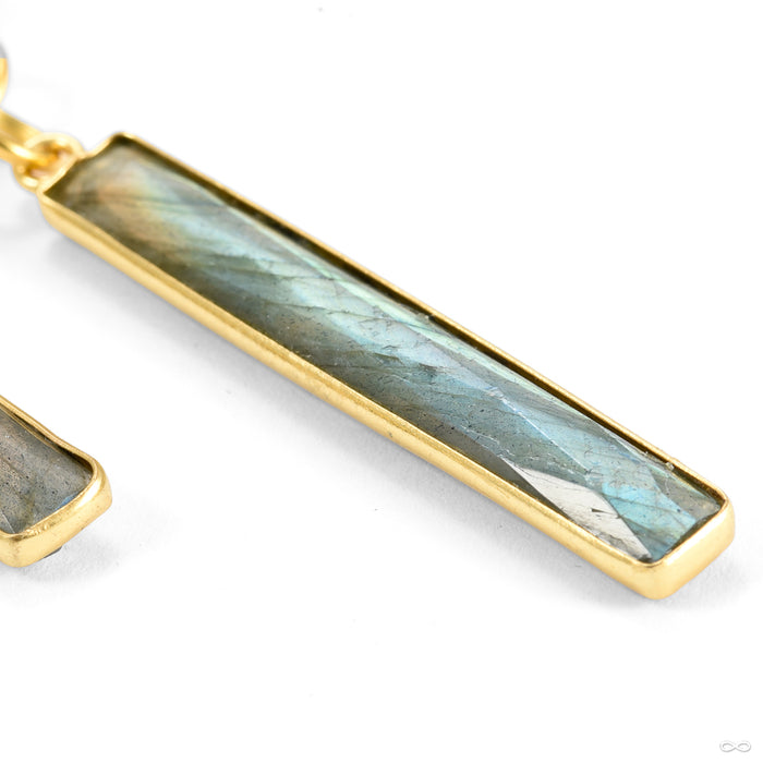 Crossovers in Brass with Faceted Labradorite Towers from Oracle