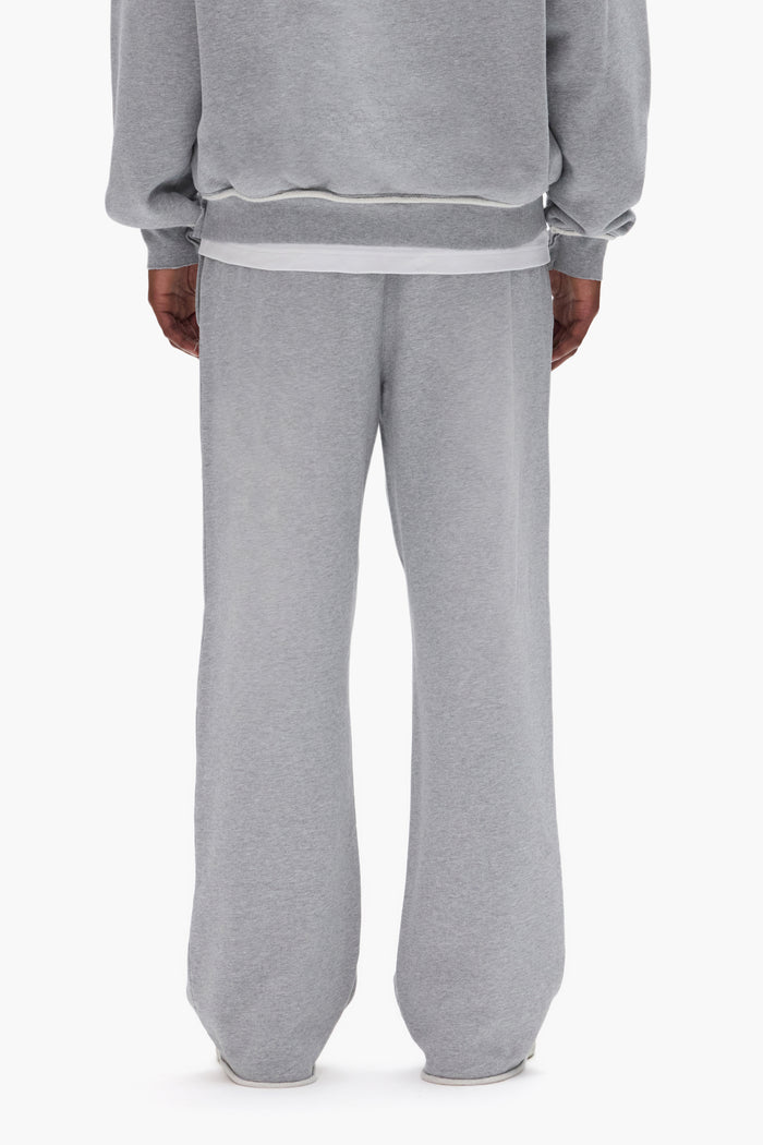 Crystal Applique Sweatpant with applique and hotfix crystals, regular fit, mid weight fleece.