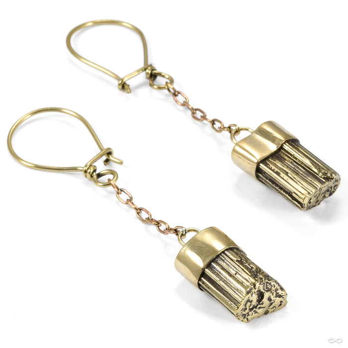 Crystal Earrings from Eleven44 in brass