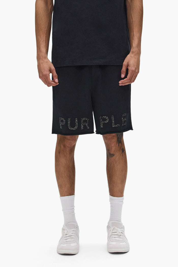 Crystal Short regular fit shorts with elastic waistband and round drawstring in French Terry fabric.
