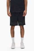 Crystal Short regular fit shorts with elastic waistband and round drawstring in French Terry fabric.