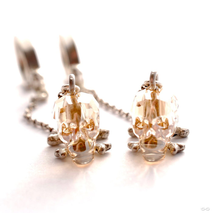 Crystal Skull Weights from Phoenix Revival Jewelry in Champagne