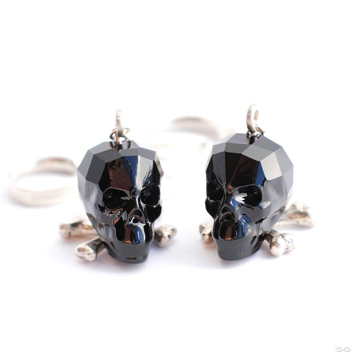 Crystal Skull Weights from Phoenix Revival Jewelry in Jet Black