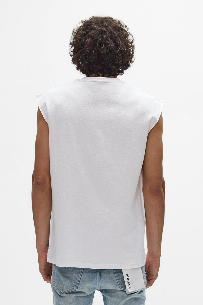 Crystal Tank Top in textured jersey for regular fit, available in sizes XS to 3XL.