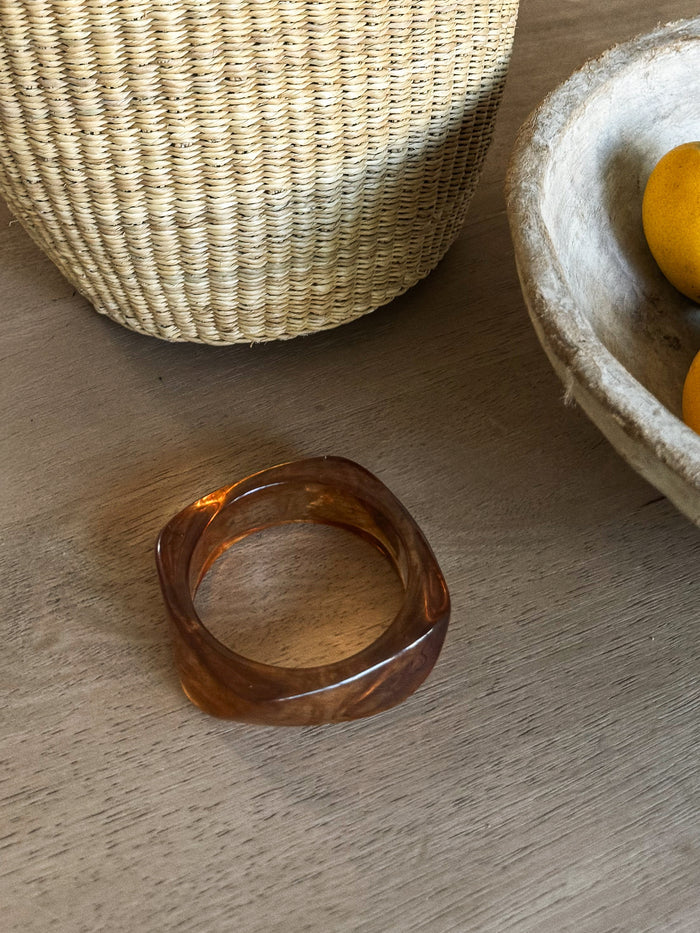 Dana Geometric Bracelet in Brown - Stitch And Feather