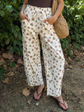 Darcy Floral Barrel Pants - Stitch And Feather