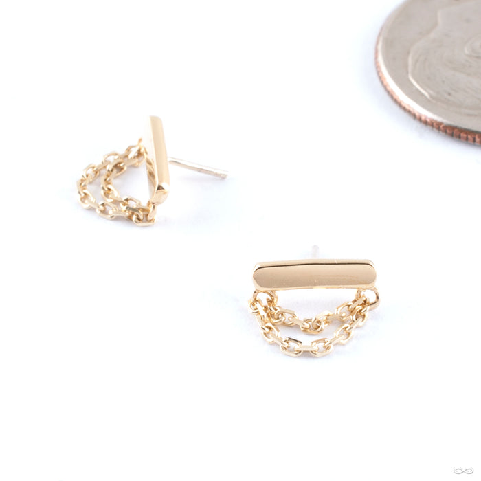 Daria Press-fit End in Gold from Junipurr Jewelry in yellow gold