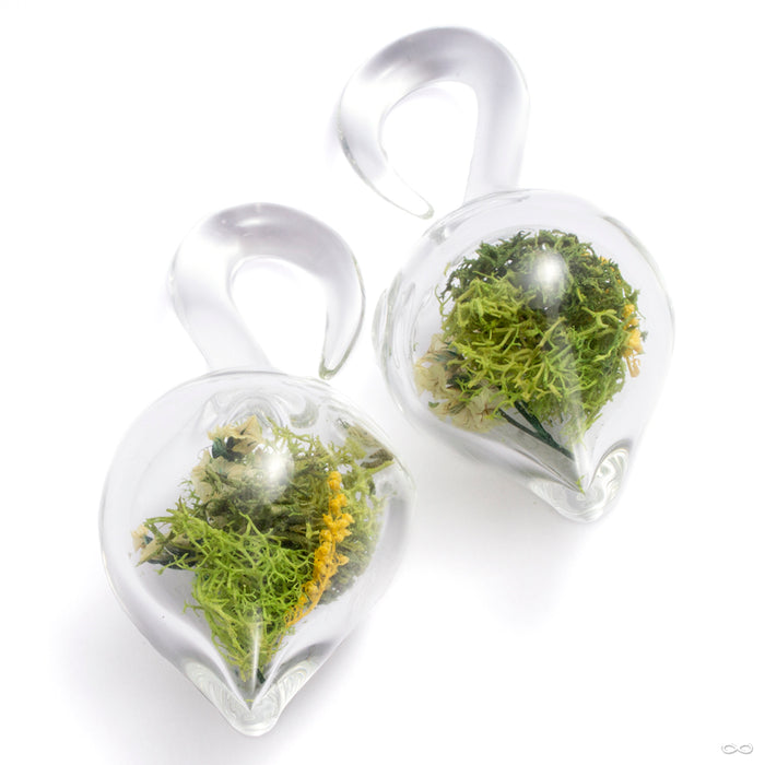 Dayak Terrarium Weights with Flowers from Uzu Organics in size medium