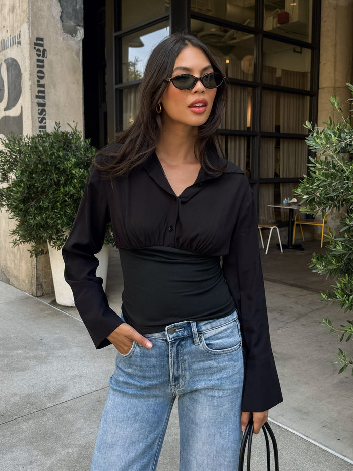 Dean Textured Blouse - Stitch And Feather