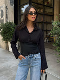 Dean Textured Blouse - Stitch And Feather