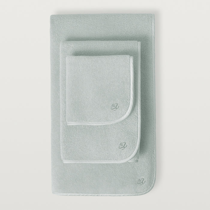 Delfine hand, wash, and bath towel in the color saltwater #color_saltwater