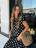 Della Polka Dot Top - Stitch And Feather