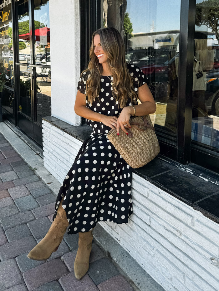 Della Polka Dot Top - Stitch And Feather