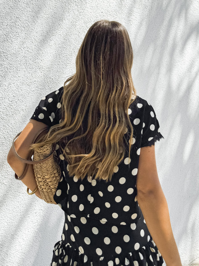 Della Polka Dot Top - Stitch And Feather