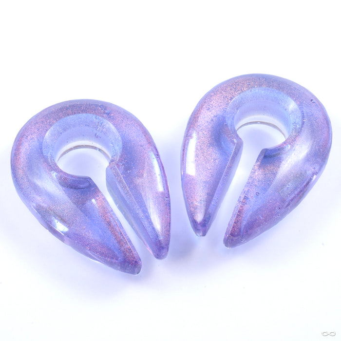 Deluxe Dichroic Keyholes from Gorilla Glass in lavender gold