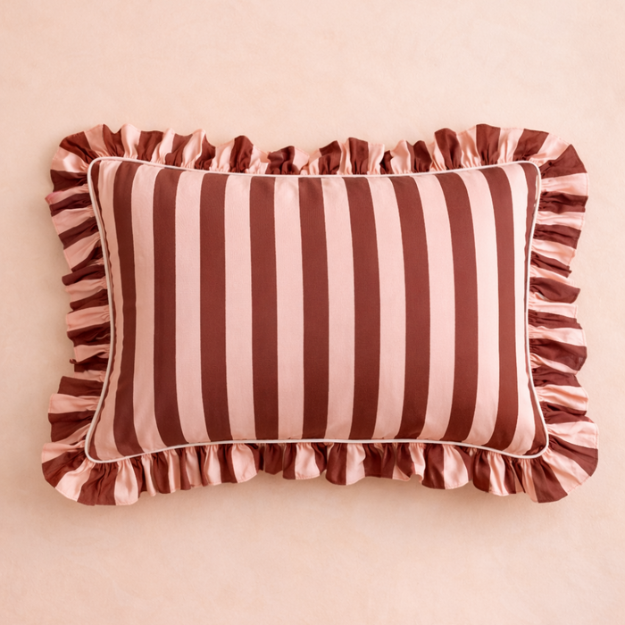 Desert Rose Stripe Eucalyptus Pillowcase Set (2)