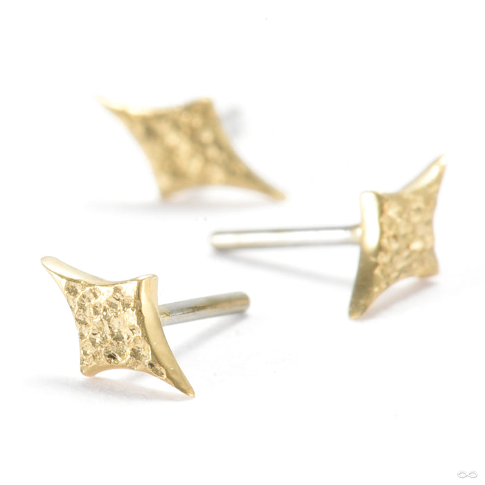Diamond Shine Sparkle Press-fit End in Gold from Quetzalli in yellow gold