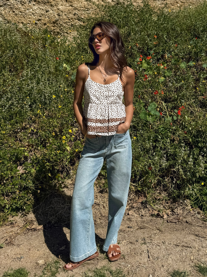 Ditsy Flower Babydoll Top - Stitch And Feather