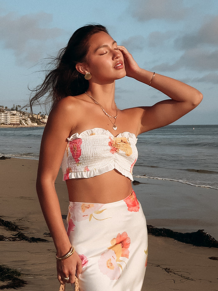 Dolce Vida Floral Tube Top - Final Sale - Stitch And Feather