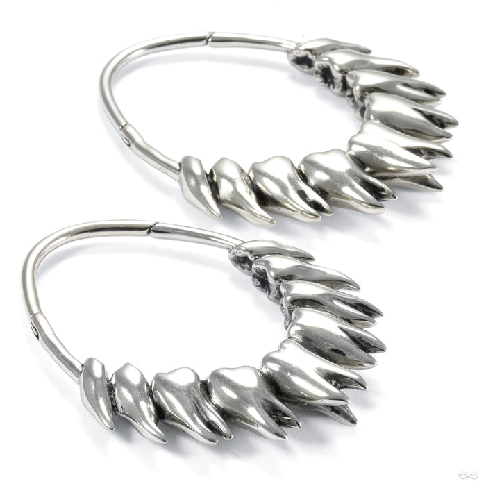 Don't Tell Mama from Queen of the Ashes Jewelry in white brass