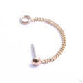 Dottie with Mini Lasso Press-fit End in Gold from Pupil Hall in yellow gold
