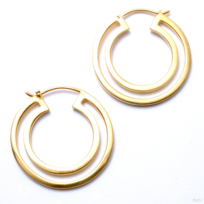 Double Duchess Earrings from Maya Jewelry in yellow gold