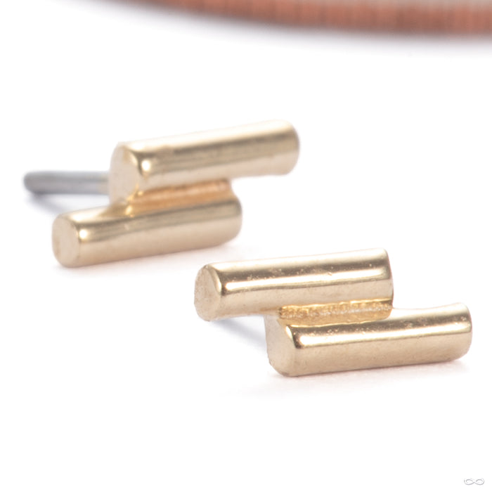 Double Rod Press-fit End in Gold from Tawapa group
