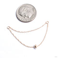 Double Rope Chain with Single Bead in Gold from Quetzalli in yellow gold
