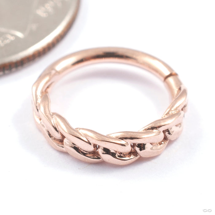 Downtown Seam Ring in Gold from Tawapa in rose gold