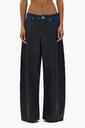 Dual Tone Baggy Denim, 100% Cotton, Baggy Fit, Low Rise, 5 Pocket Style, Sizes 24-34