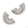 Earlobe Cuffs in White Brass from Symmetry Body Jewelry